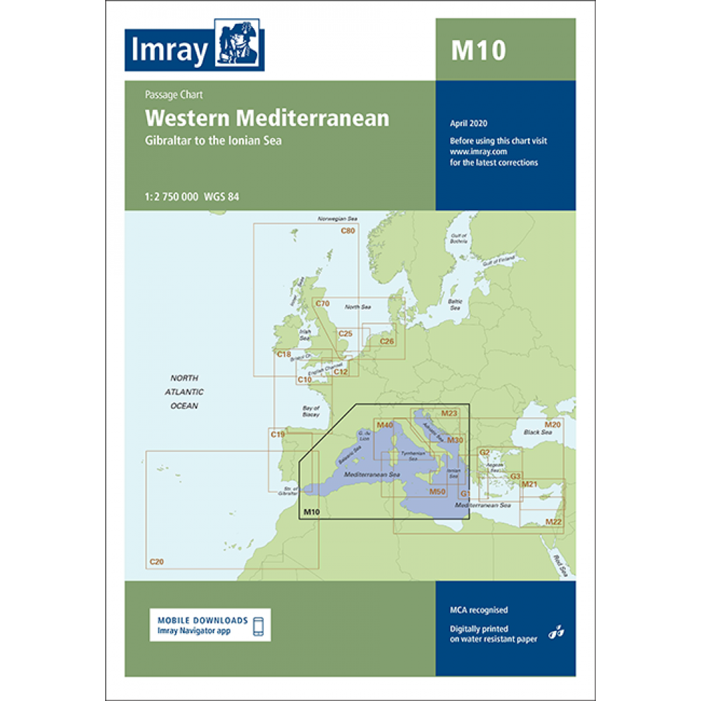 M10 Western Mediterranean Chart